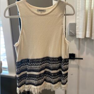 Madewell Sweater Tank Top Size Medium!